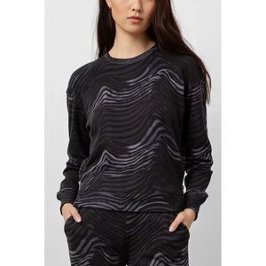 Rails Black and Gray Patterned Sweatshirt